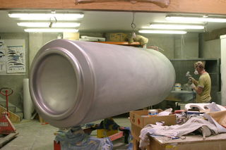 Rob Uivel working on the can. 