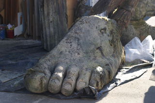 A monumental foot.