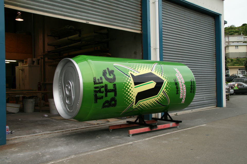 The can outside our workshops. 